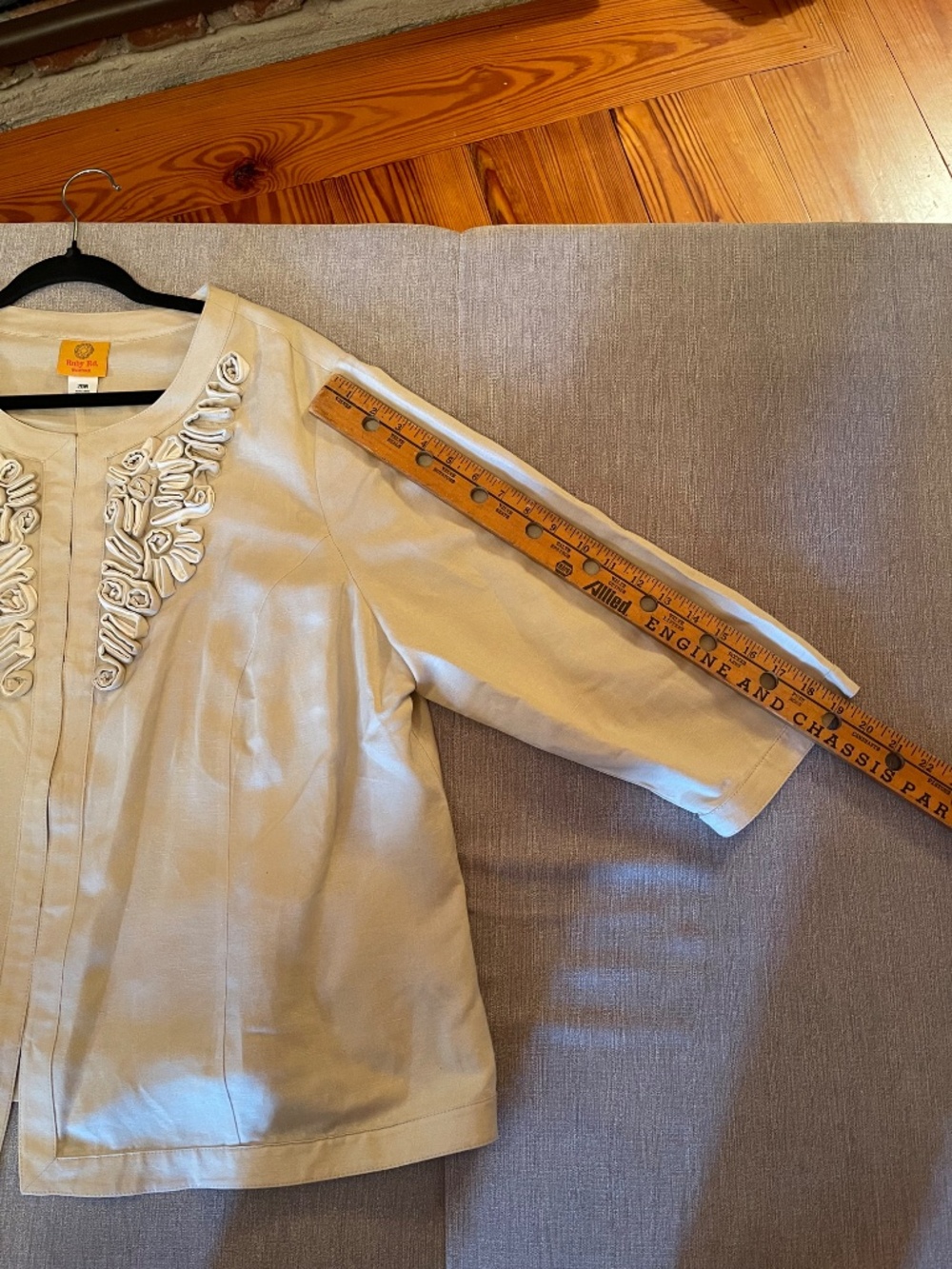 Ruby Rd Linen Blend 2 Piece Pantsuit Jacket & Pants Size 20W - Picture 8 of 15